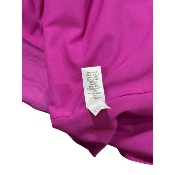 NWOT Banana Republic Womens Dress Size 4P Sleeveless Magenta Halter Tie Back Flo - Picture 6 of 10